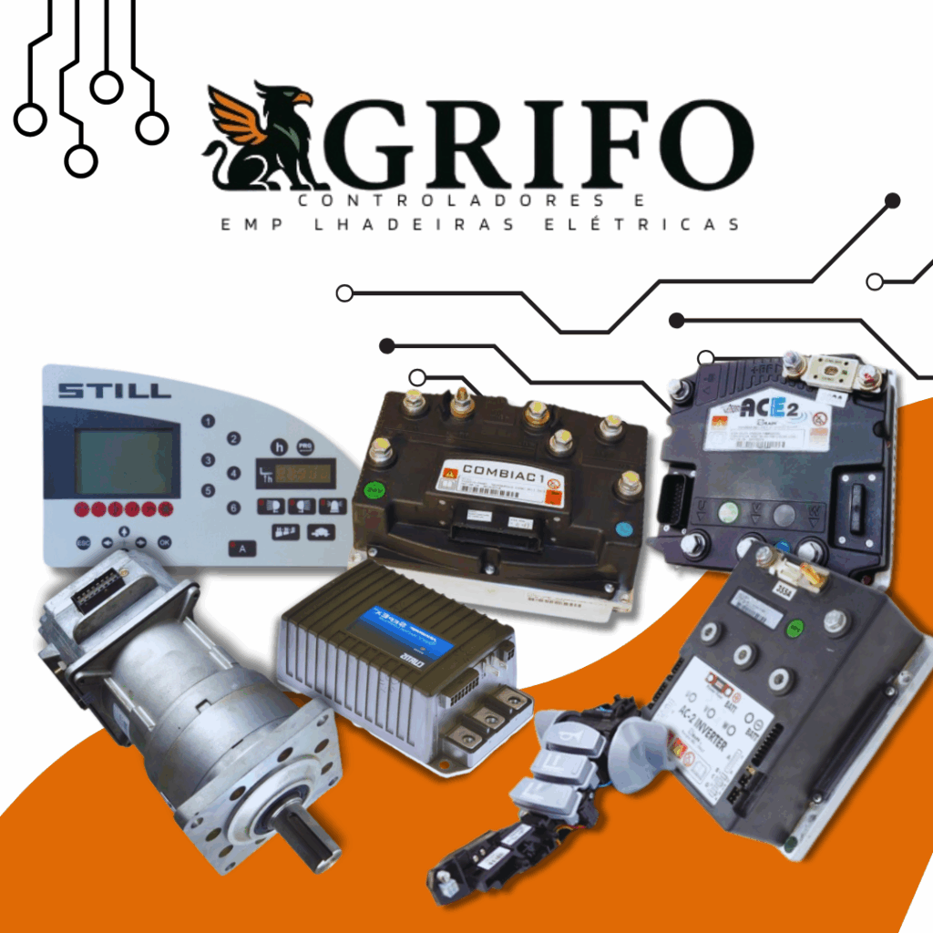 Grifo controladores empilhadeiras elétricas